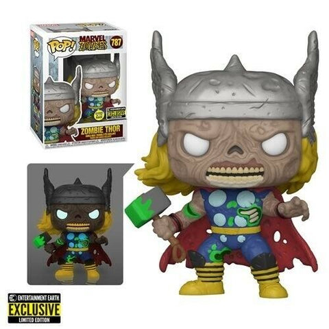 NEW SEALED 2022 Funko Pop Figure Marvel's What If Zombie Thor Glow in Dark EE