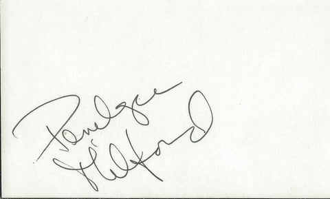 Penelope Milford Signed Vintage 3x5 Index Card JSA Coming Home B