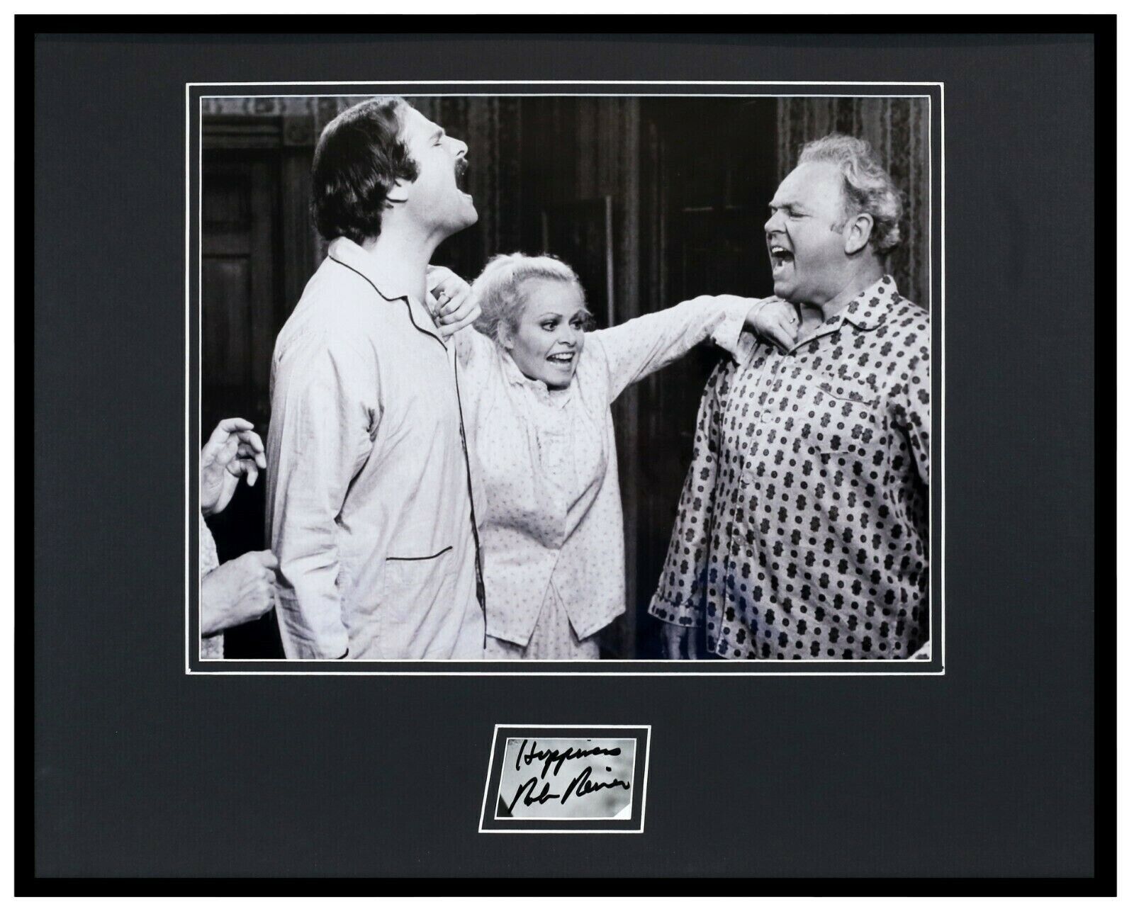 Rob Reiner Signed Framed 16x20 Photo Poster Display All in the Family w/ Archie