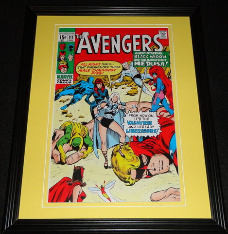 Avengers #83 Black Widow Medusa Framed Cover Photo Poster 11x14 Official Repro