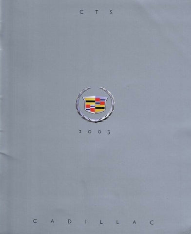 ORIGINAL Vintage 2003 Cadillac CTS Sales Brochure Book