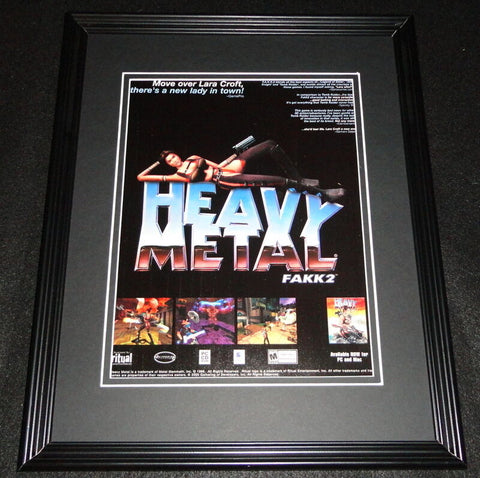 Heavy Metal 2000 Playstation 11x14 Framed ORIGINAL Advertisement 