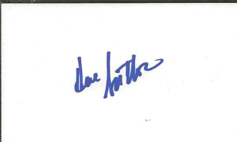 Hal Sutton Signed 3x5 Index Card