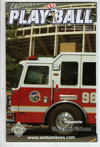 June 8 2008 Scranton Wilkes Barre Yankees Program