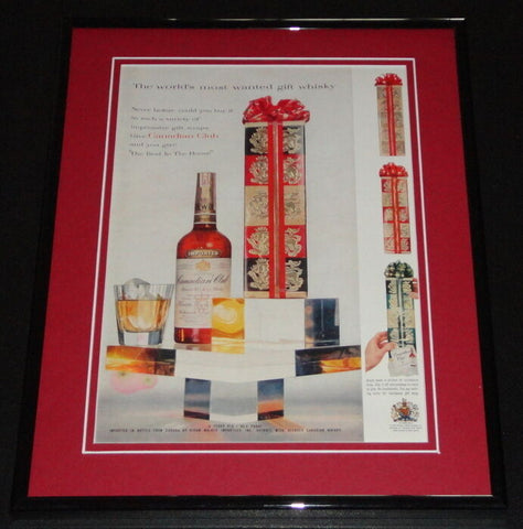 1958 Canadian Club Gift Whisky 11x14 Framed ORIGINAL Vintage Advertisement 