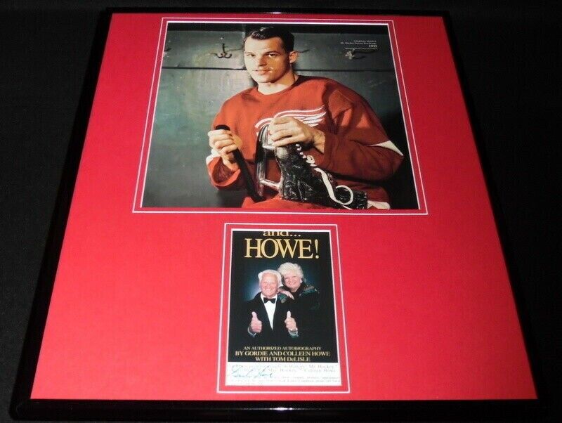 Gordie Howe Signed Framed 16x20 Photo Set 1951 Detroit Red Wings