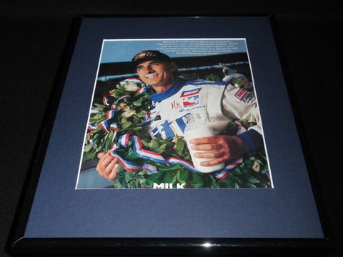 Arie Luyendyk 1997 Got Milk Mustache Framed 11x14 ORIGINAL Vintage Advertisement