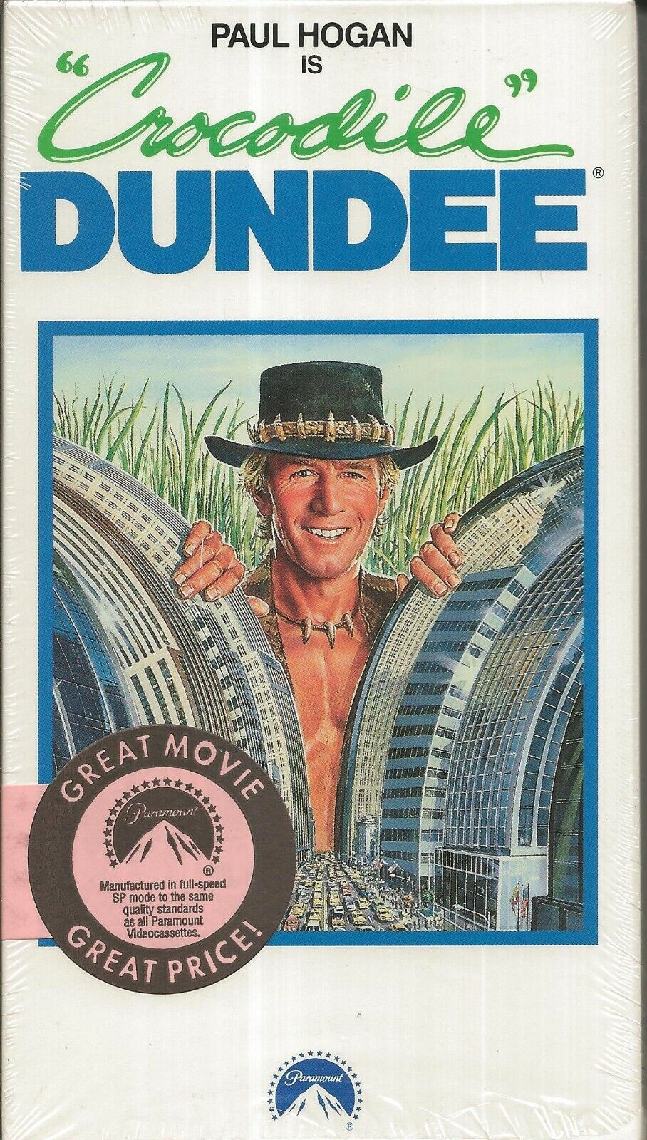 Crocodile Dundee VINTAGE VHS Cassette Paul Hogan Linda Kozlowski