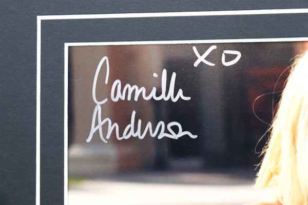 Camille Anderson Signed Framed 11x14 Photo Display AW 