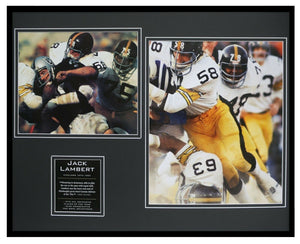 Jack Lambert Framed 16x20 Photo Display Steelers