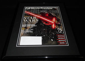 Kylo Ren Star Wars Framed 11x14 ORIGINAL 2015 Entertainment Weekly Cover