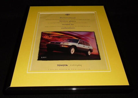 1998 Toyota Rav4 Framed 11x14 ORIGINAL Vintage Advertisement