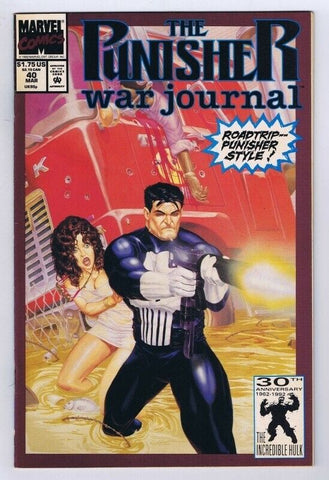 Punisher War Journal #40 ORIGINAL Vintage 1991 Marvel Comics GGA