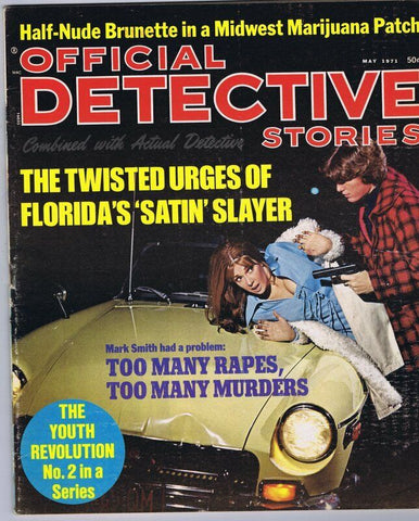 ORIGINAL Vintage May 1971 Official Detective Stories Magazine GGA