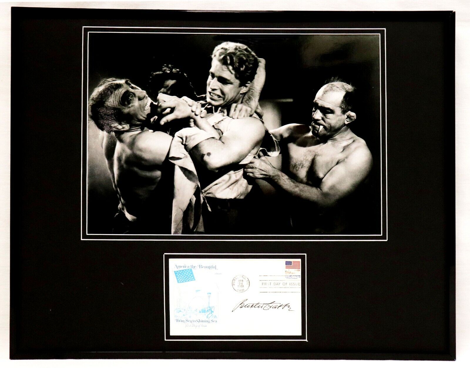 Buster Crabbe Signed Framed 16x20 Photo Display JSA Flash Gordon