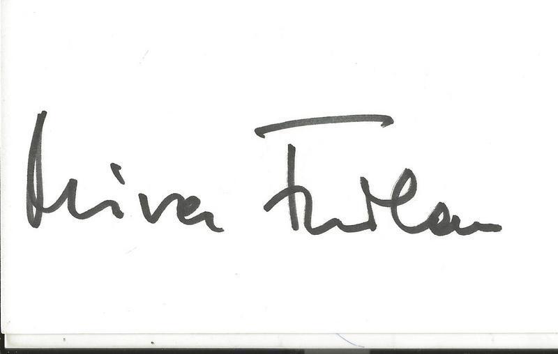 Mira Furlan Signed 3x5 Index Card Babylon 5