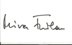 Mira Furlan Signed 3x5 Index Card Babylon 5