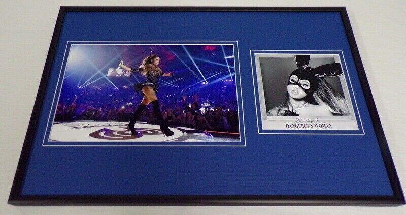 Ariana Grande Framed 12x18 Dangerous Woman CD & Photo Display