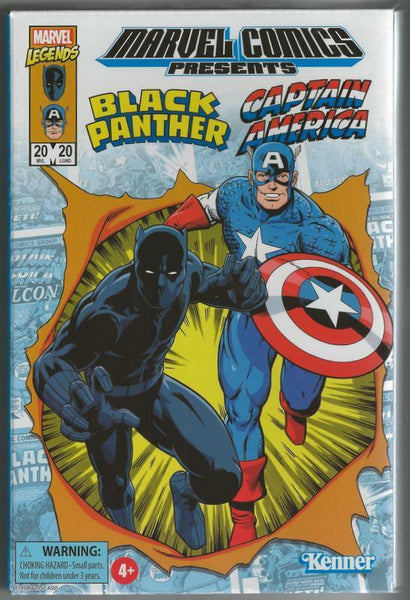 NEW Hasbro Pulse Marvel Black Panther Captain America Retro Action Figure 2 Pack