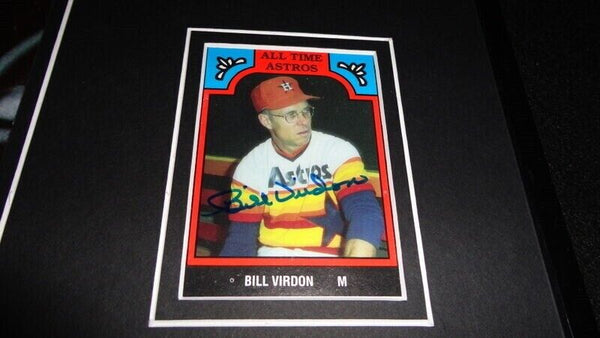 Bill Virdon Pirates Signed Framed 11x17 Photo Display 