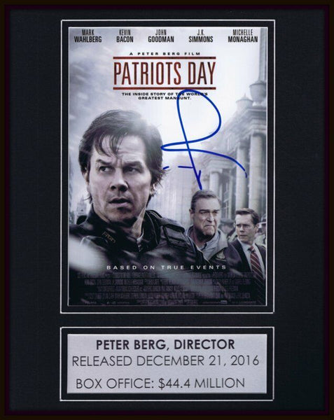 Peter Berg Signed Framed 11x14 Patriots Day Poster Display AW