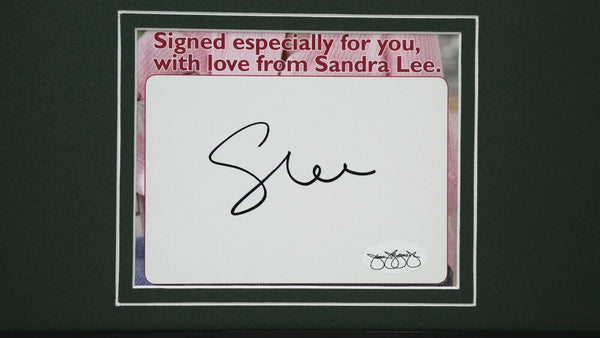 Sandra Lee Signed Framed 16x20 Photo Display JSA Food Network