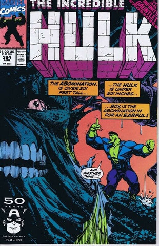 Incredible Hulk #384 ORIGINAL Vintage 1991 Marvel Comics 