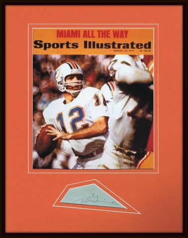 Bob Griese Signed Framed 11x14 Photo Display JSA Dolphins Purdue 