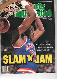 Feb 13 1989 Sports Illustrated Magazine Patrick Ewing Knicks