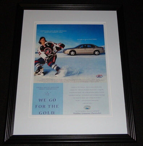 Cammi Granato 1999 Chevy Malibu Framed 11x14 ORIGINAL Advertisement USA Hockey