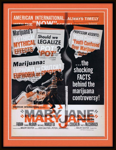 ORIGINAL Vintage 1968 Mary Jane 11x14 Framed Advertisement Fabian