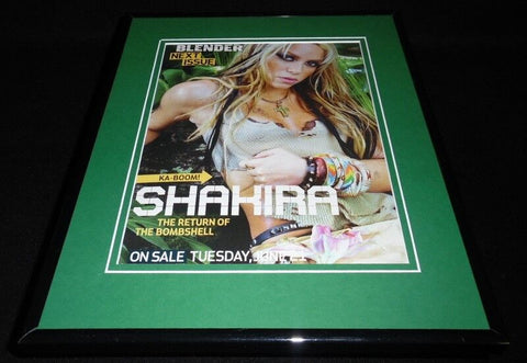 Shakira 2005 Blender Framed 11x14 ORIGINAL Vintage Advertisement