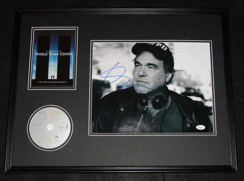 Oliver Stone Signed Framed 18x24 World Trade Center DVD & Photo Display JSA