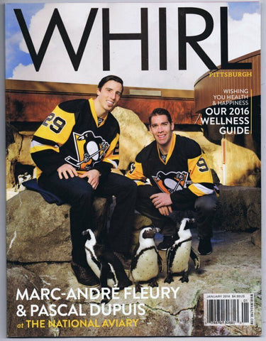 January 2016 Whirl Pittsburgh Magazine Marc Andre Fleury Pascal Dupuis Penguins