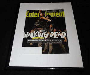 Walking Dead Norman Reedus Framed 2014 Entertainment Weekly Magazine Cover 