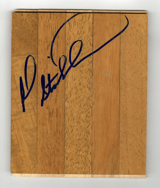 Rod Strickland Signed Floorboard DePaul NY Knicks