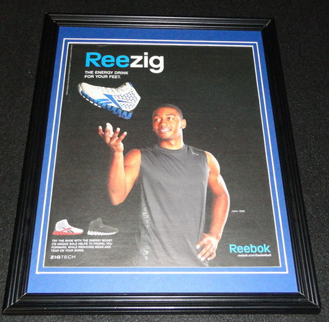 John Wall 2010 Reebok Reezig Framed 11x14 ORIGINAL Advertisement Wizards