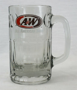 VINTAGE A&W Root Beer Heavy Thick Glass Mug