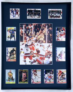 1980 Miracle on Ice USA Hockey Team Signed Framed 16x20 Photo Display E