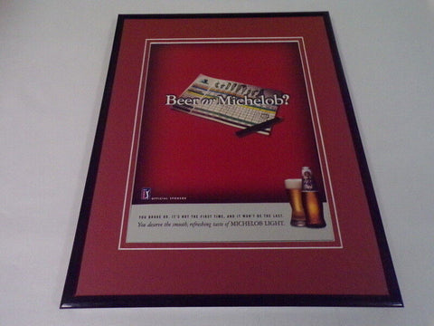 1998 Michelob Beer / PGA Golf 11x14 Framed ORIGINAL Advertisement 