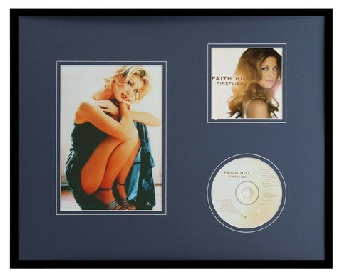 Faith Hill Framed 16x20 Fireflies CD & Photo Display