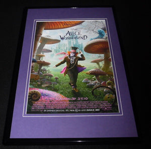 Alice in Wonderland Framed 11x17 Repro Poster Display Johnny Depp