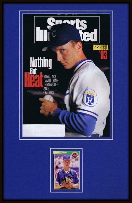 David Cone Signed Framed 1993 Sports Illustrated Cover Display Royals