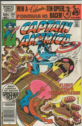 Captain America #266 ORIGINAL Vintage 1982 Marvel Comics Spider-Man