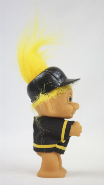 VINTAGE Russ Troll Doll Pittsburgh Pirates in Black Jersey