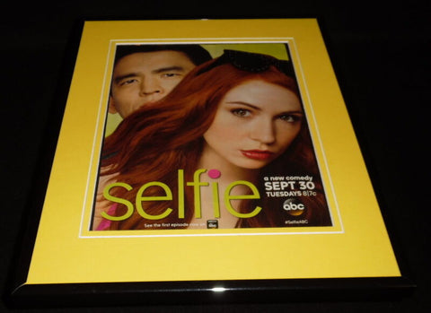 Selfie 2015 ABC Framed 11x14 ORIGINAL Advertisement Karen Gillan John Cho