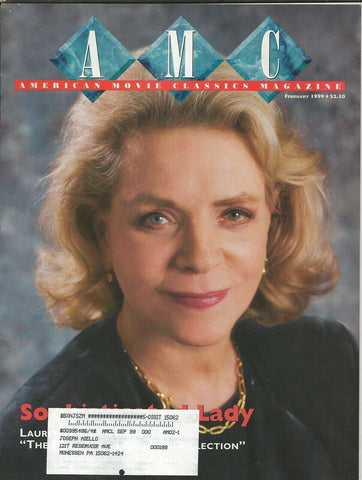 ORIGINAL Vintage Feb 1999 AMC Magazine Lauren Bacall 