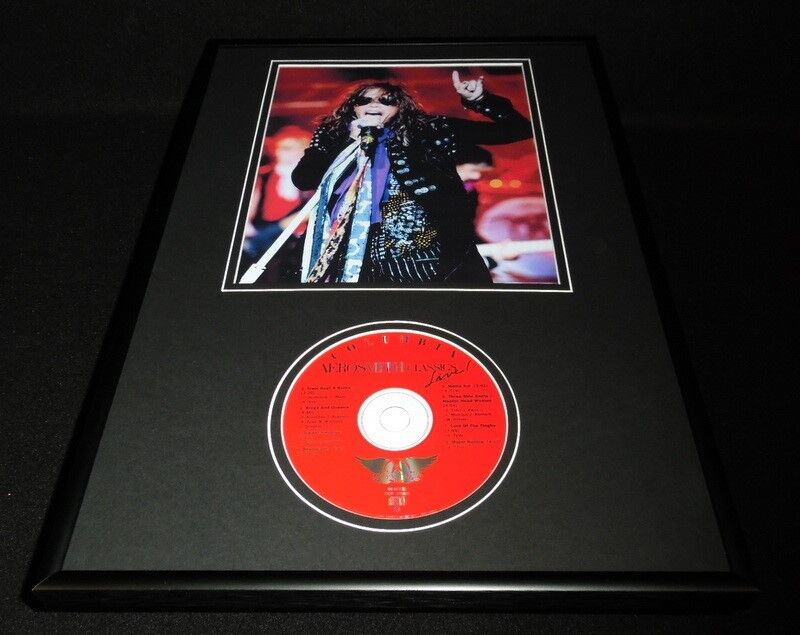 Steven Tyler Framed 12x18 Aerosmith Classics Live CD & Photo Display