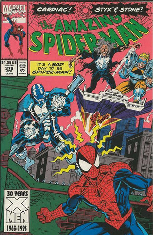 Amazing Spiderman #376 ORIGINAL Vintage 1993 Marvel Comics Cardiac Styx Stone