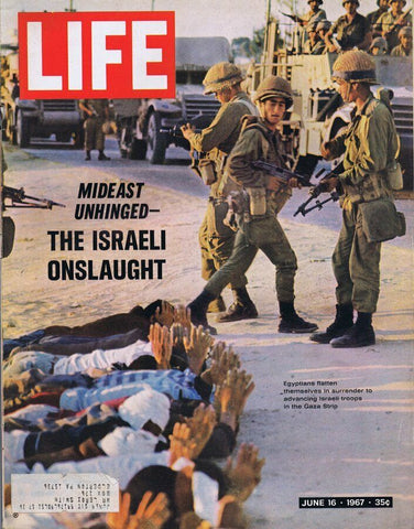 ORIGINAL Vintage Life Magazine June 16 1967 Israeli Onslaught